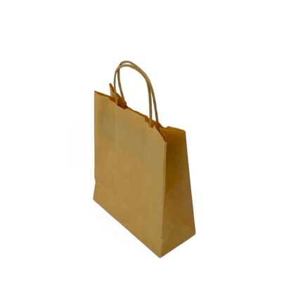 Gift kraft bag with twisted handles