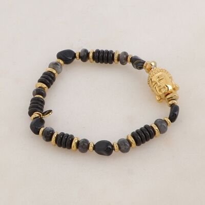 Karmiel Armband - Goldener Onyx