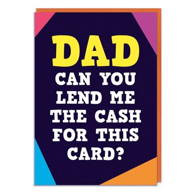 Prêtez-moi de l'argent pour cette carte Funny Card For Dad