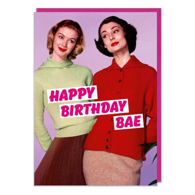 Happy Birthday Bae Funny Birthday Card