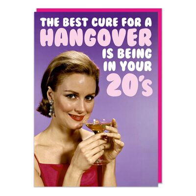 Best Cure For a Hangover Funny Birthday Card