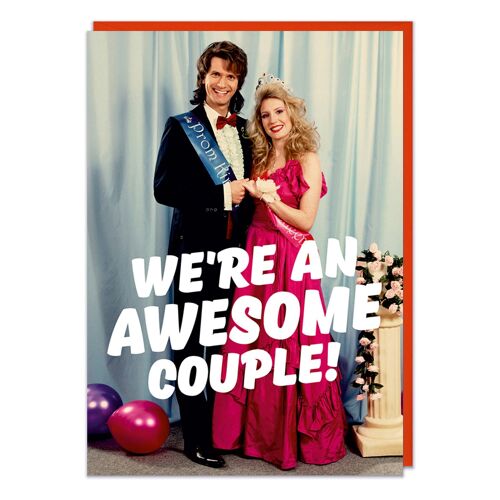 We're An Awesome Couple Funny Valentine's Card