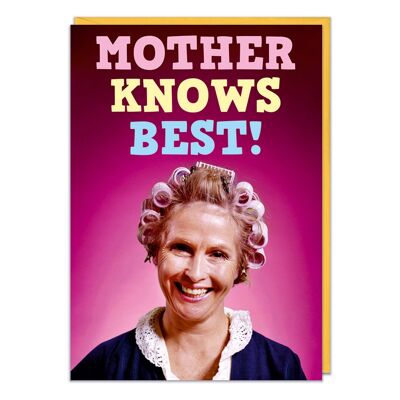 Mother Knows Best Funny Card for Mum