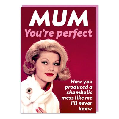 Mama, du bist perfekt, lustige Muttertagskarte