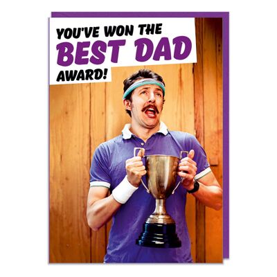 Has ganado el premio al mejor papá Tarjeta divertida para papá