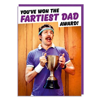 Du hast den Fartiest Dad Award Funny Card for Dad gewonnen