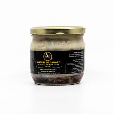 Coeurs de canard fourrés au foie gras (35% foie gras) 250 g