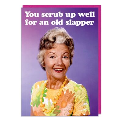 Alte Slapper lustige Geburtstagskarte
