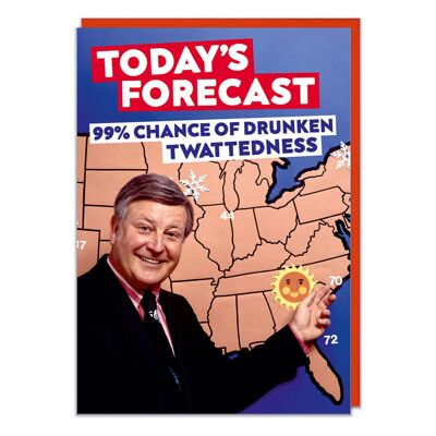 Today's Forecast Funny Birthday Card