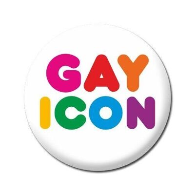 Insignia divertida del icono gay