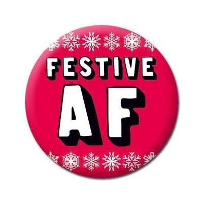 Distintivo di Natale divertente AF festivo