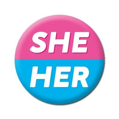 She / Her Pronouns Badge