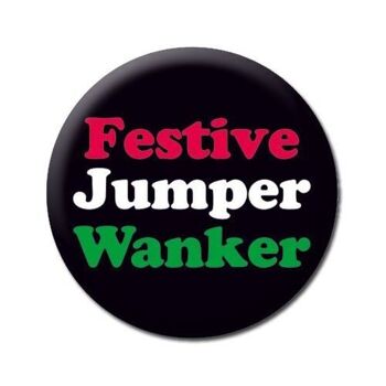 Pull festif w*nker Rude Christmas Badge 2