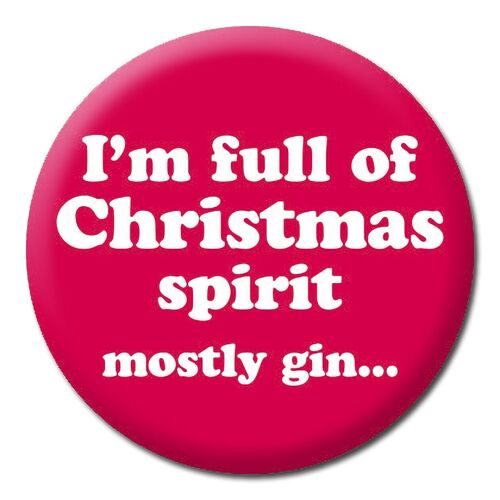 Christmas full of gin Badge