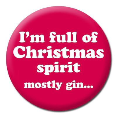 Weihnachten voller Gin-Abzeichen