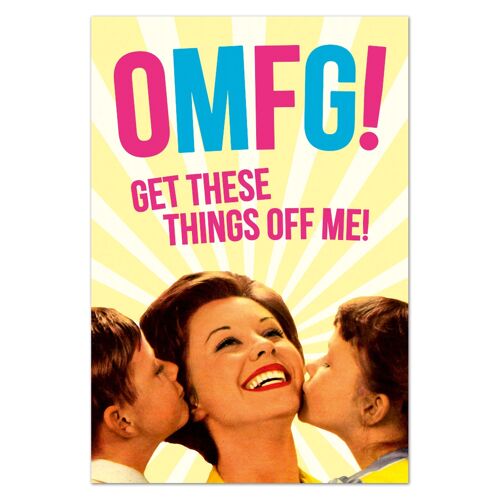 OMFG! Get These Things Off Me Funny FRIDGE MAGNET