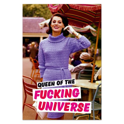 Queen Of The F'ing Universe Fridge Magnet Rude