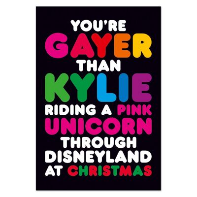 You're Gayer Than Kylie Riding A Pink Unicorn Funny Fridge M