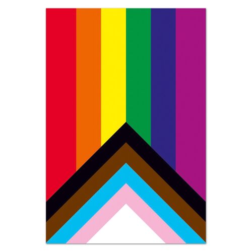 Progress Pride Flag Fridge Magnet