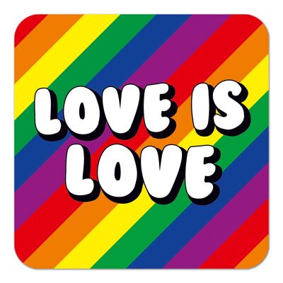 L'amore è amore LGBTQ + sottobicchiere