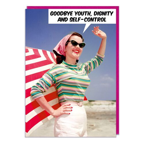 Goodbye Youth Funny Greeting Card