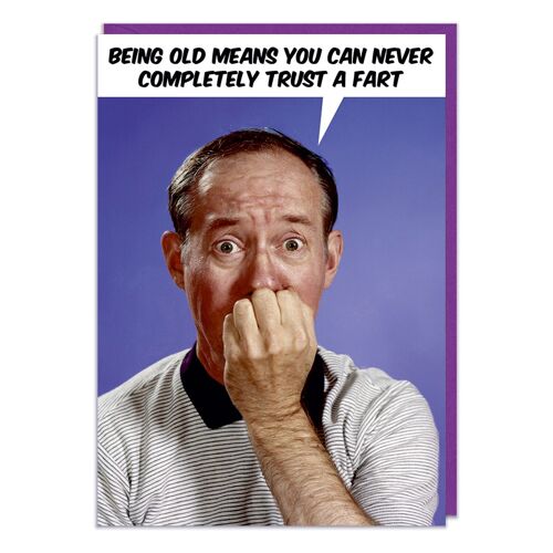 Never Completely Trust A Fart Funny Birthday Card