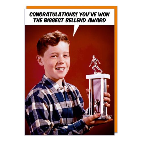 Biggest Bellend Award Rude Birthday Card