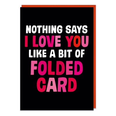 Nichts sagt, ich liebe dich lustige Valentinskarte