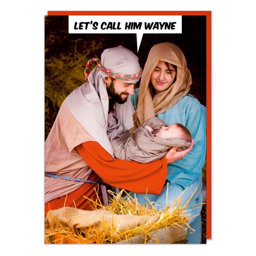 Let's Call Him Wayne Funny Christmas Card