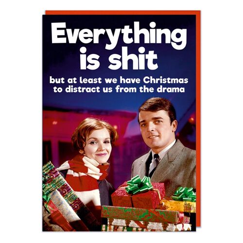 Everything Is Sh*t Rude Christmas Card