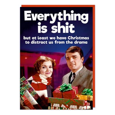 Everything Is Sh*t Rude Christmas Card