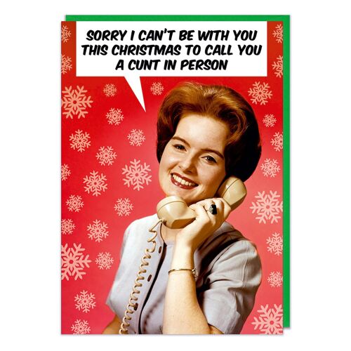 Be With You Rude Christmas Lockdown Card