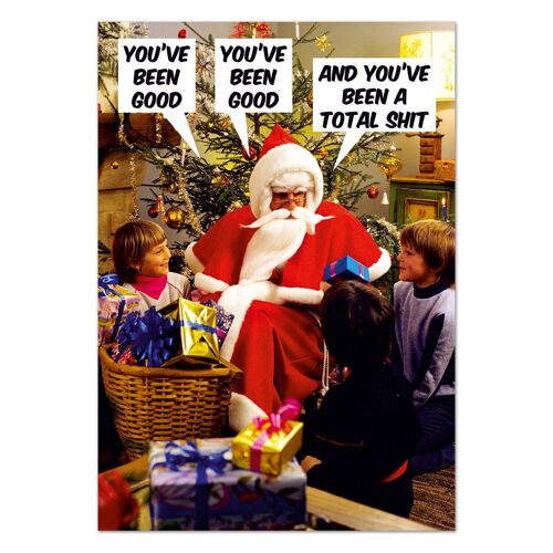 And You've Been a Total Sh*t Christmas Postcard