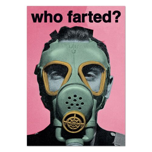 Who Farted Postcard Funny