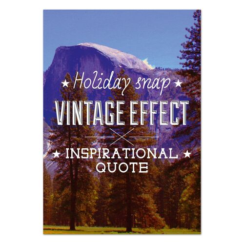 Holiday Photo Vintage Effect Postcard Funny