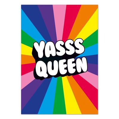 Yasss Queen Funny Postcard