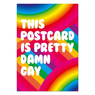 Cette carte postale est sacrément gay