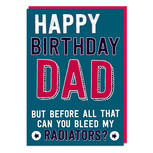 Happy Birthday Dad - But Before All That Funny Birthday Card