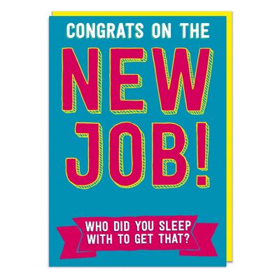 Congrats On The New Job! Funny Congratulations Card