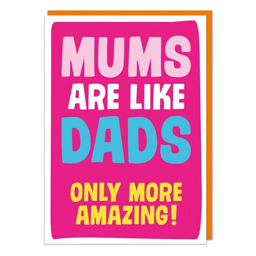 Mums Are Like Dads Funny Mother's Day Card
