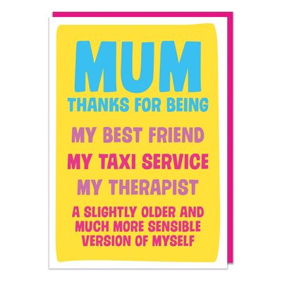 Mum, Thanks For Being Funny Greeting Card