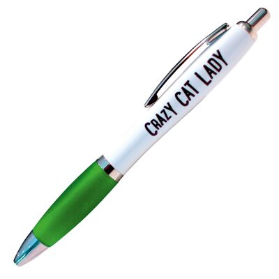 Lustiger Stift der verrückten Katzen-Dame