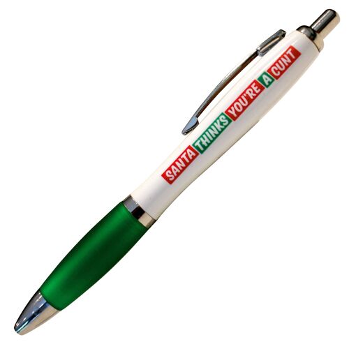 Santa Thinks You're A C*nt Rude Pen