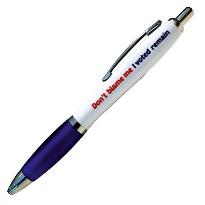 Gib mir nicht die Schuld, ich habe gewählt, bleibe ein lustiger Stift