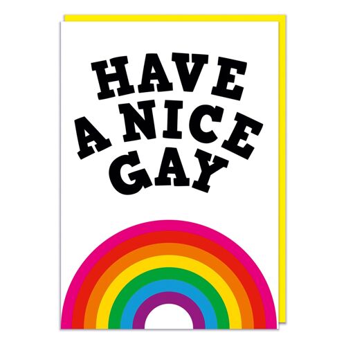 Have a nice gay funny birthday card
