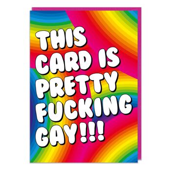 Jolie F'ing Gay Carte de vœux 2