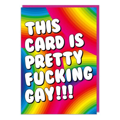 Hübsche F'ing Gay-Grußkarte