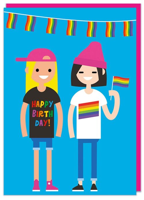 Pride girls Birthday Card