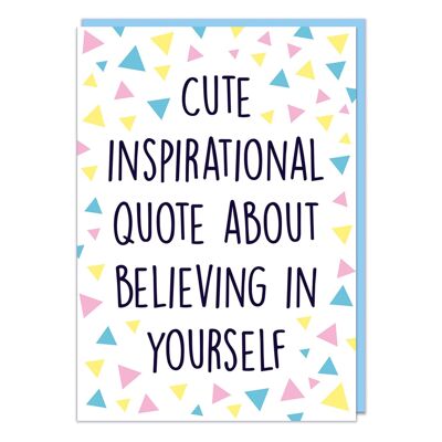 Inspirational Quote Greeting Card