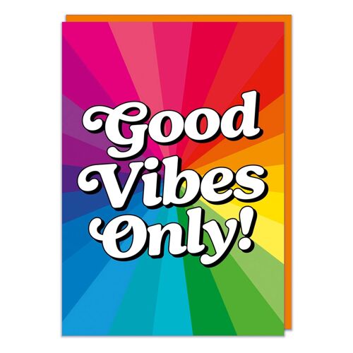 Good Vibes Only Funny Birthday Card